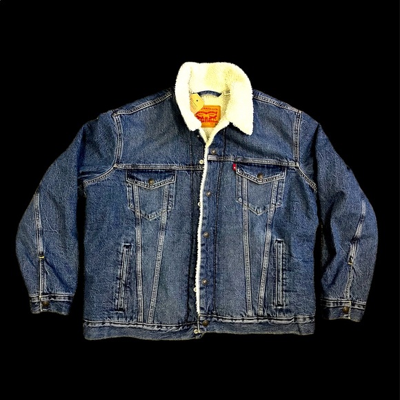 Levi's Other - Levi’s Sherpa Denim Trucker Jacket XL unworn NWT